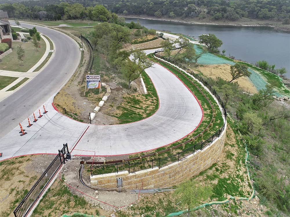 concrete work Tessera Boat Ramp