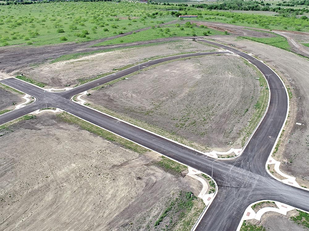 Concrete work Crosswinds subdivision