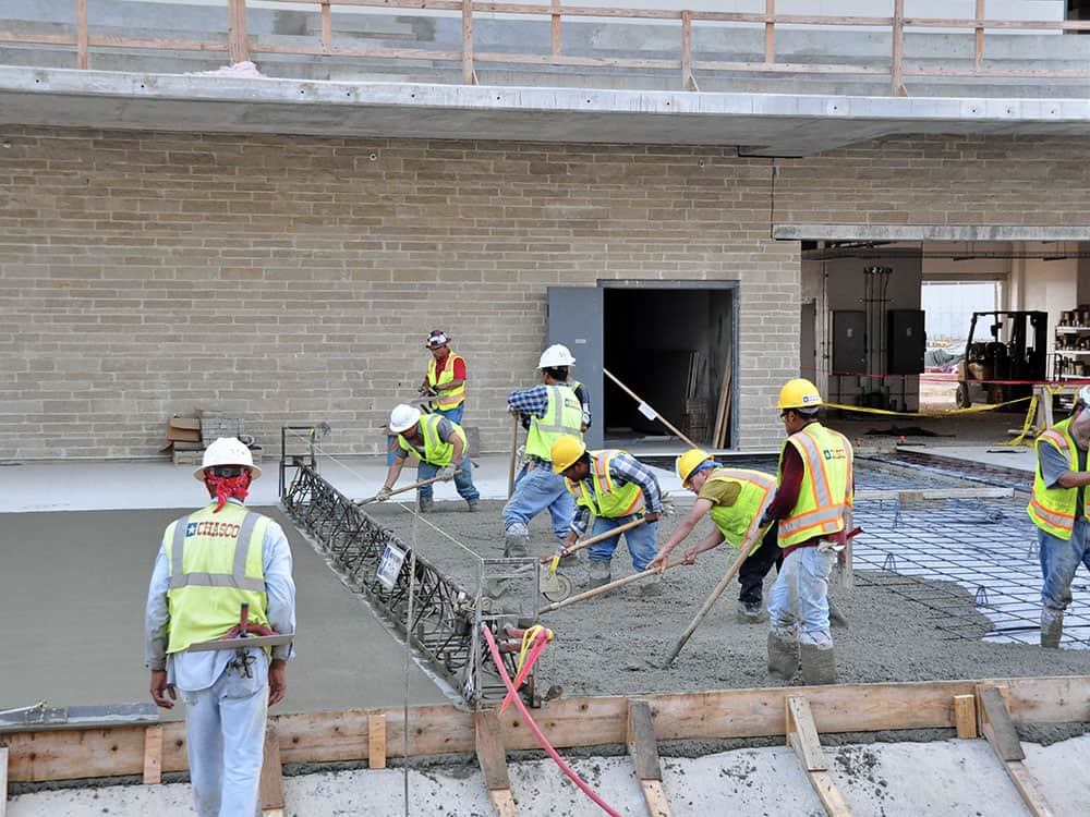 Concrete work at Circuit of the Americas